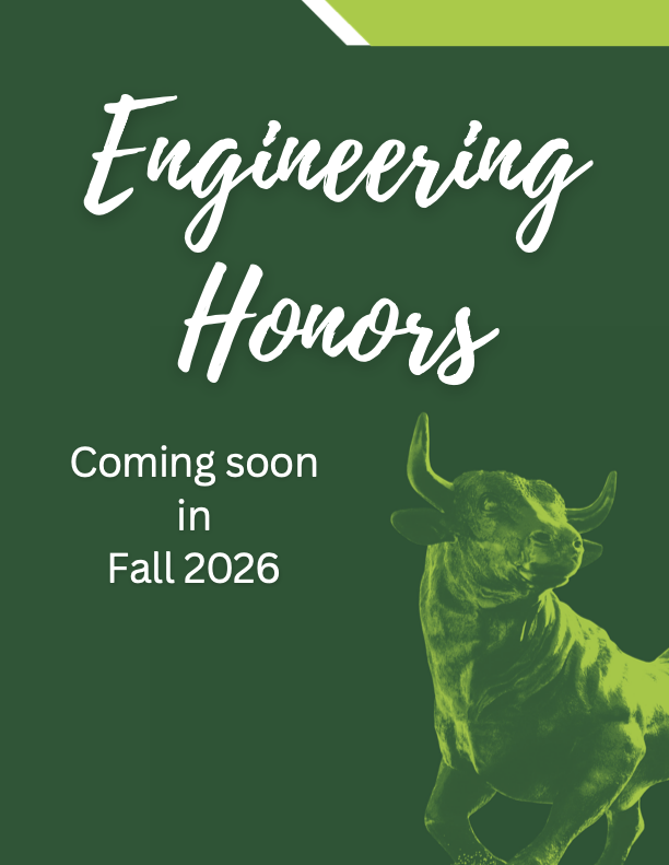 Engineering Honors coming Fall 2026