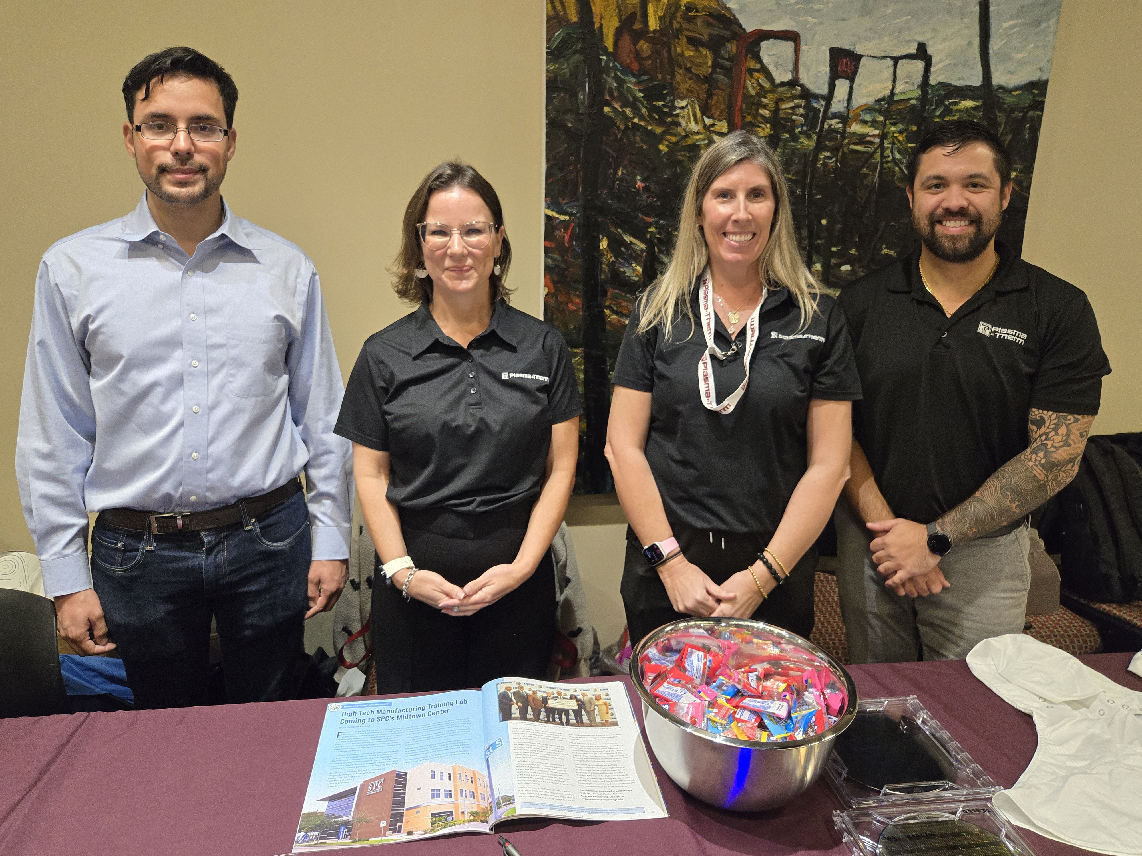 image of uSF engineering students and staff at SPC beam 2025