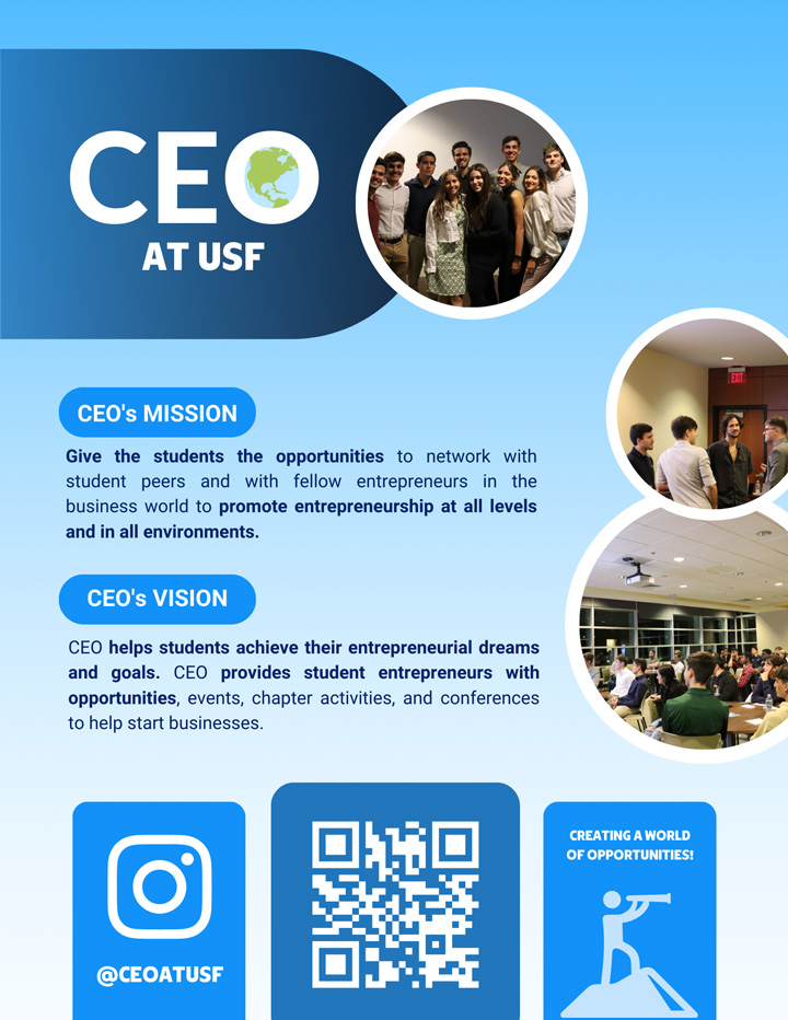Collegiate Entrepreneurs’ Organization Flyer
