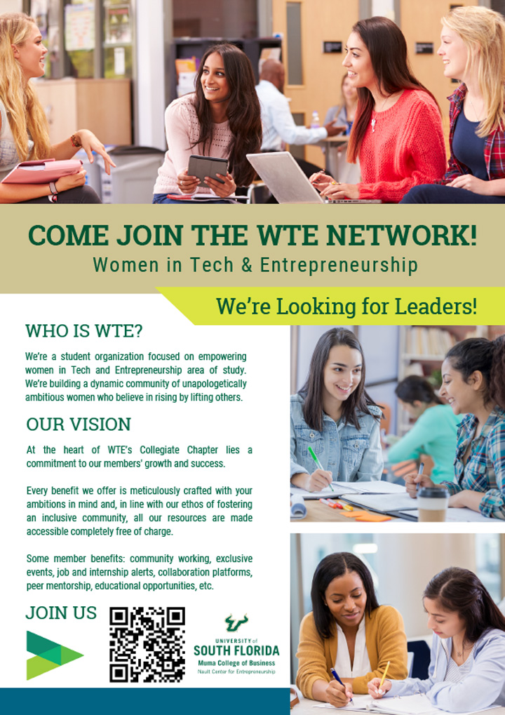 Women in Tech and Entrepreneurship Flyer