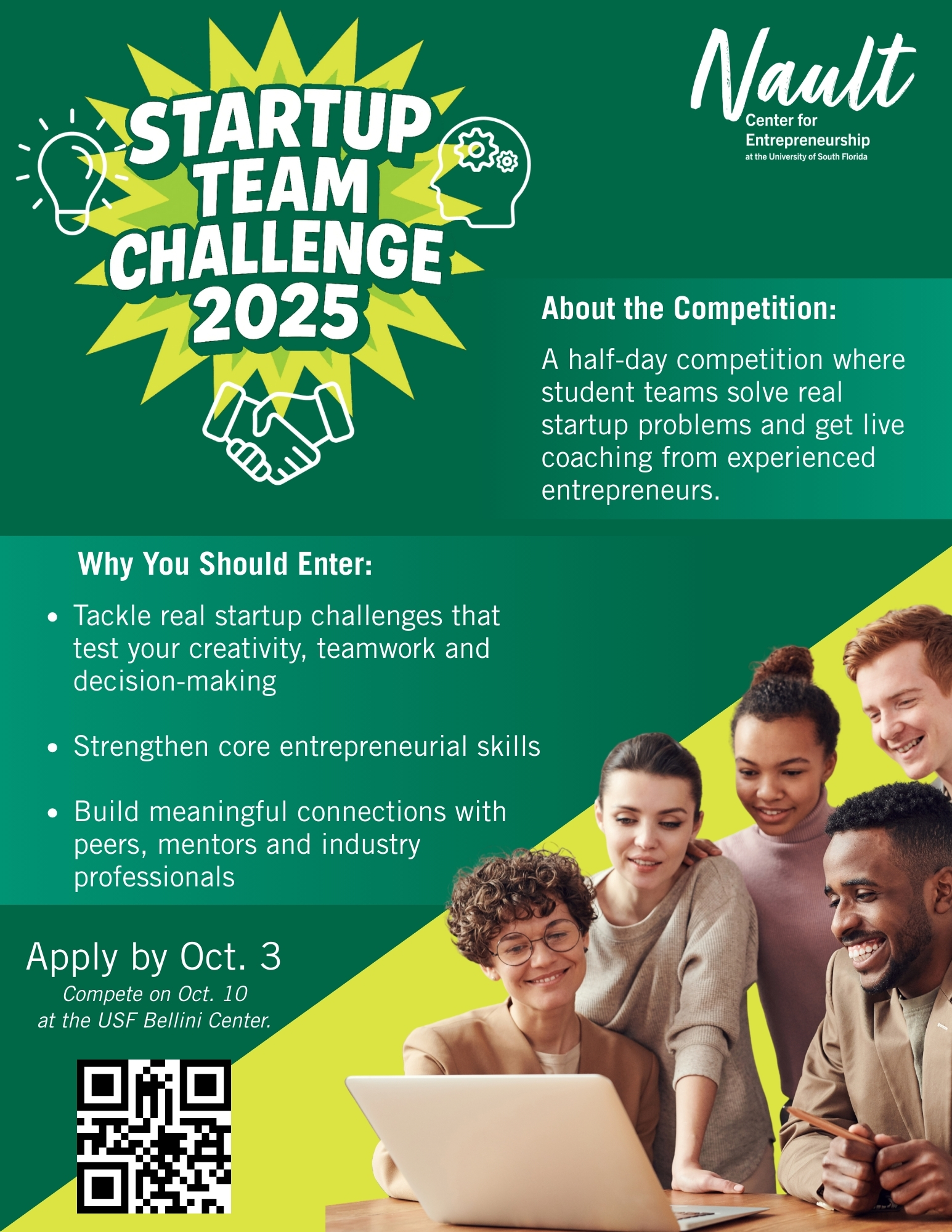 USF Team Startup Challenge Flyer