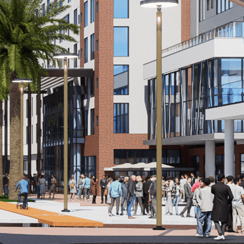 Rendering of Retail Space
