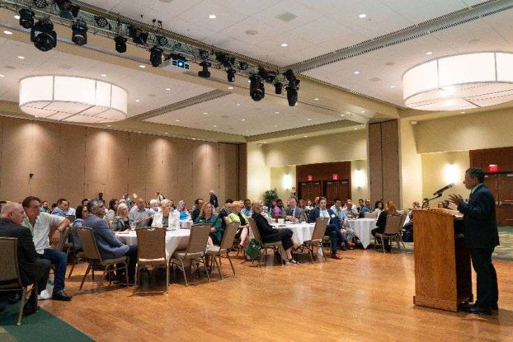 Provost Mohapatra at New Faculty Orientation 2025