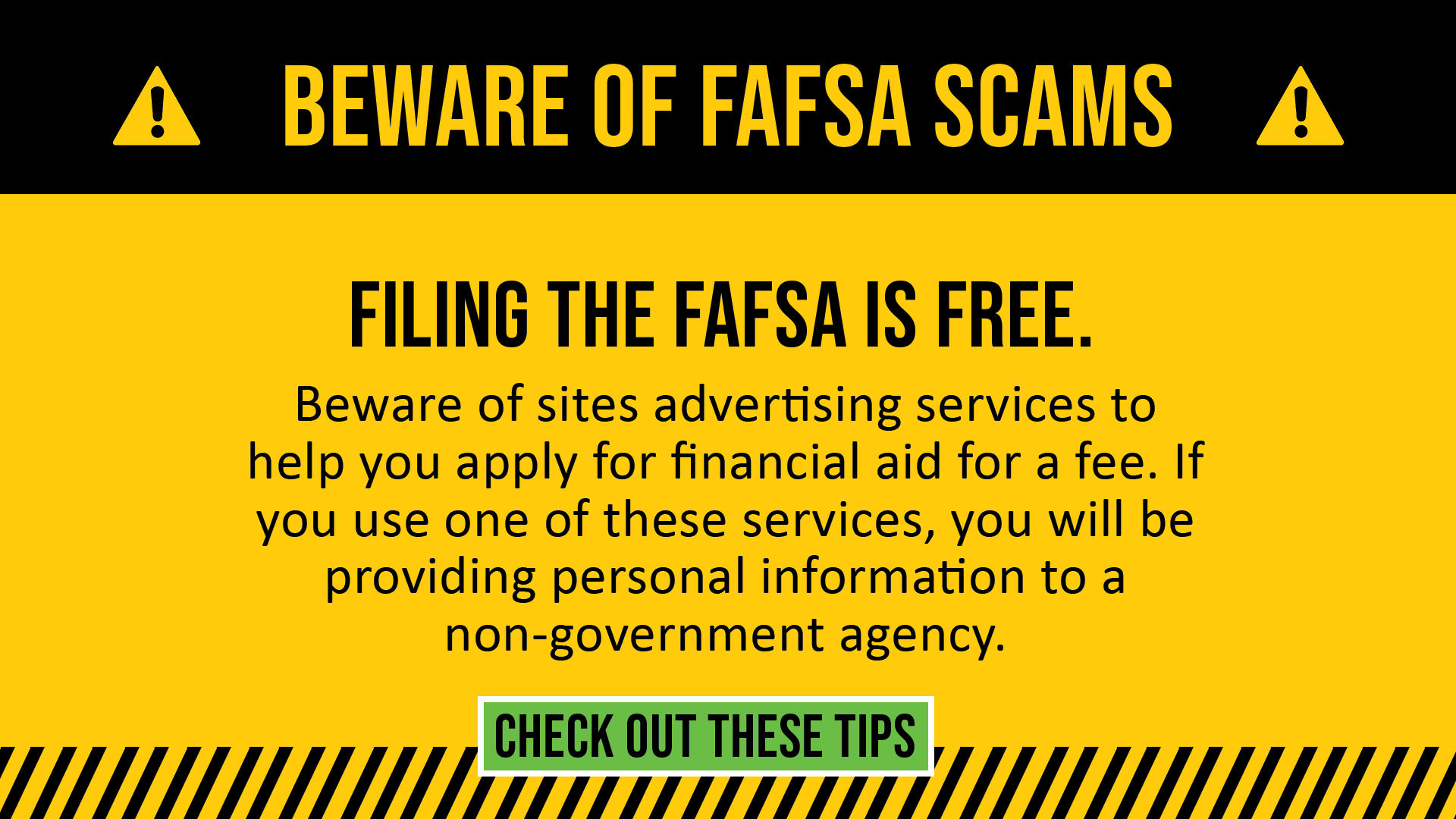 Beware of FAFSA Scams
