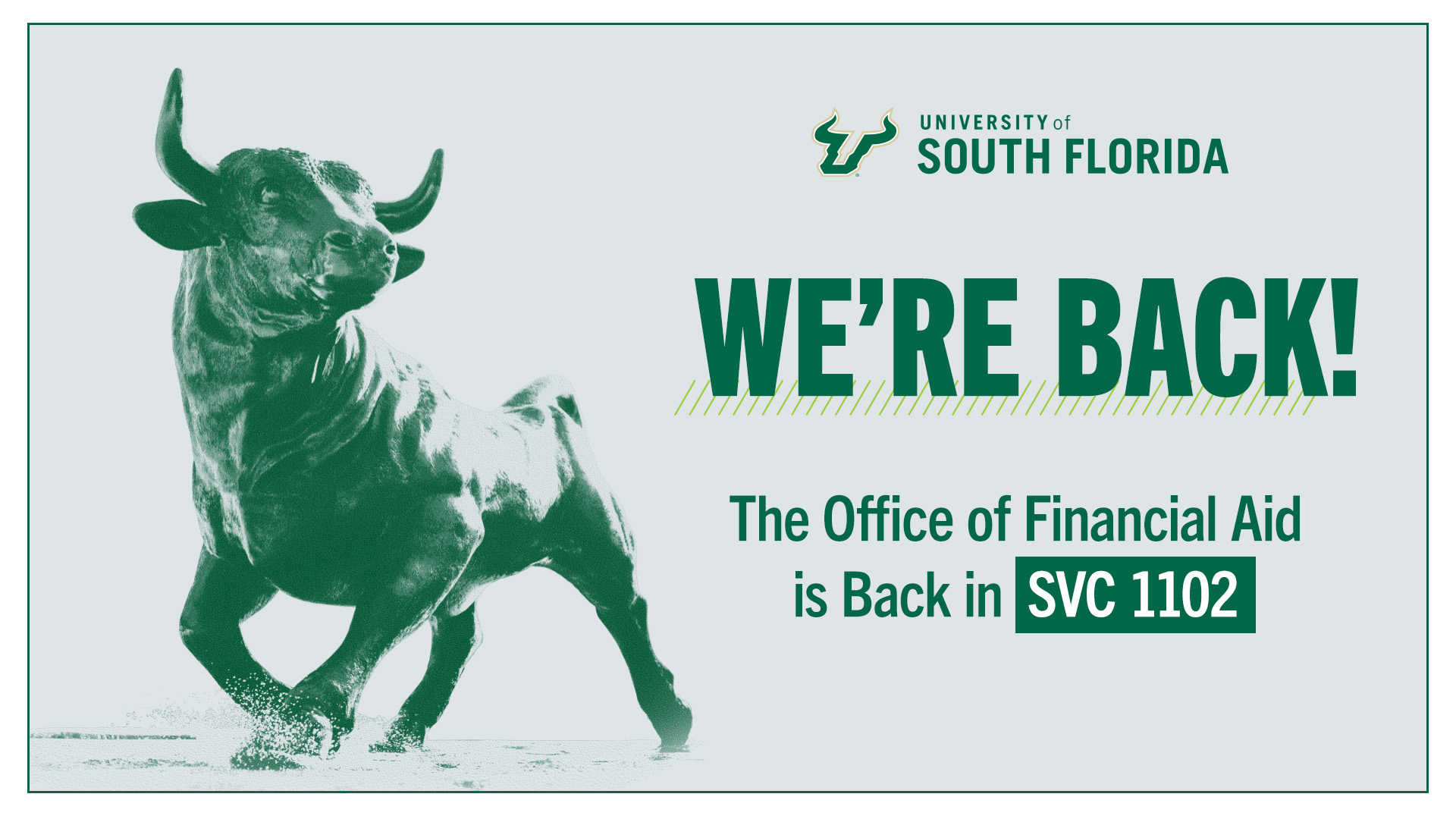 The Office of Financial Aid is Back in SVC1102