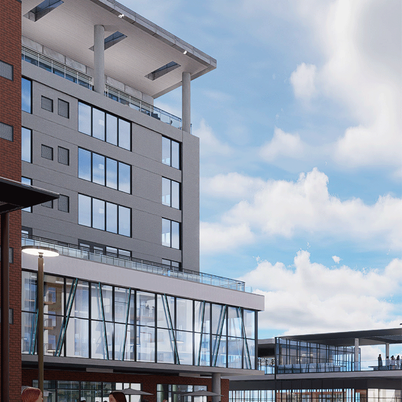 Conceptual rendering of hotel