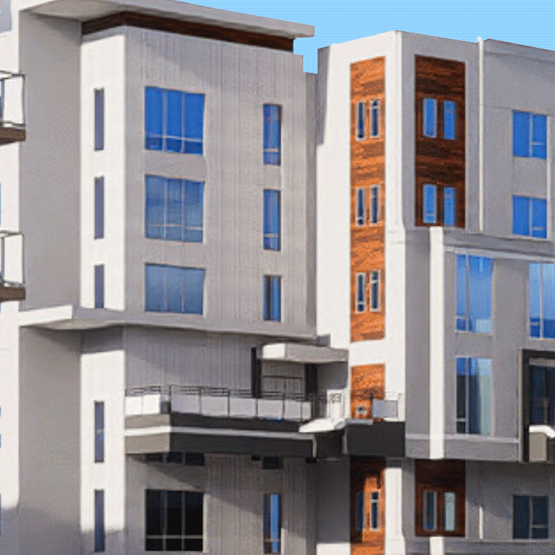 Conceptual rendering of single family housing