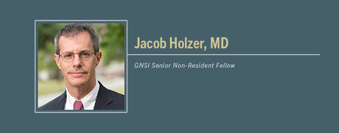 Jacob Holzer, MD header with text "GNSI Non-Resident Senior"