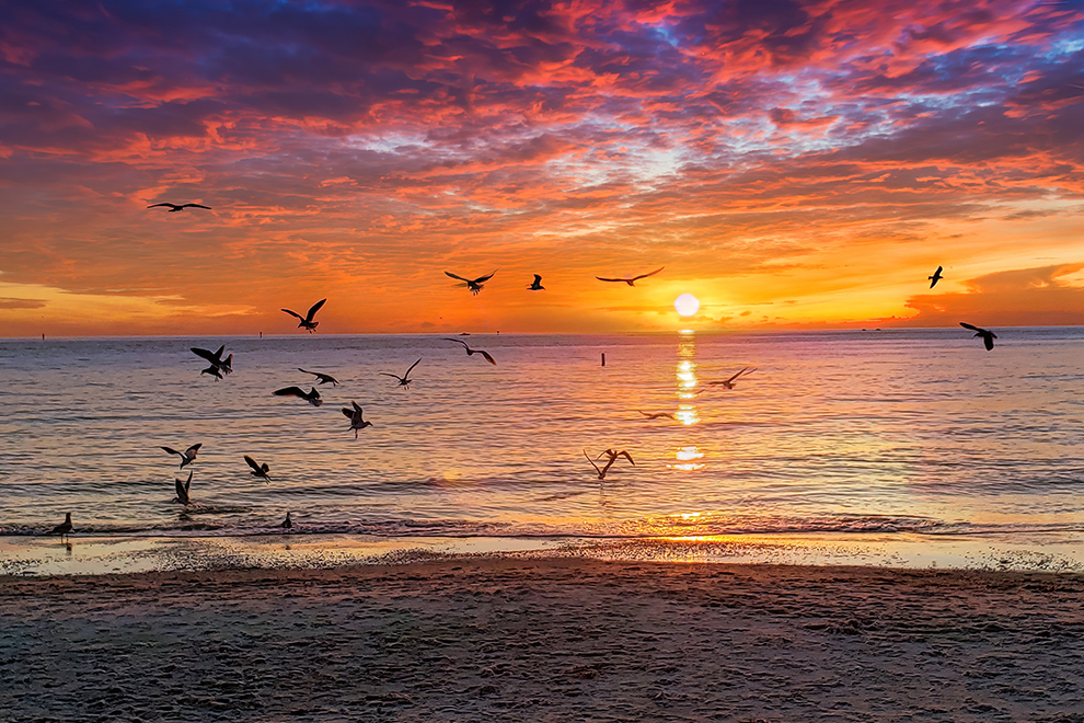 Sunset on Clearwater Beach, Florida