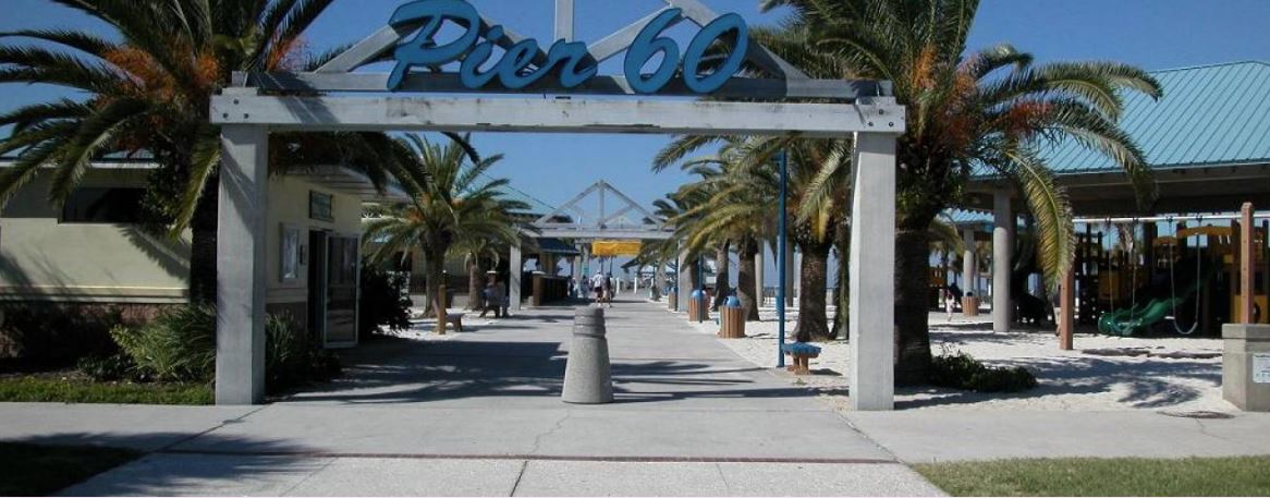 Looking down the boardwalk at Pier 60