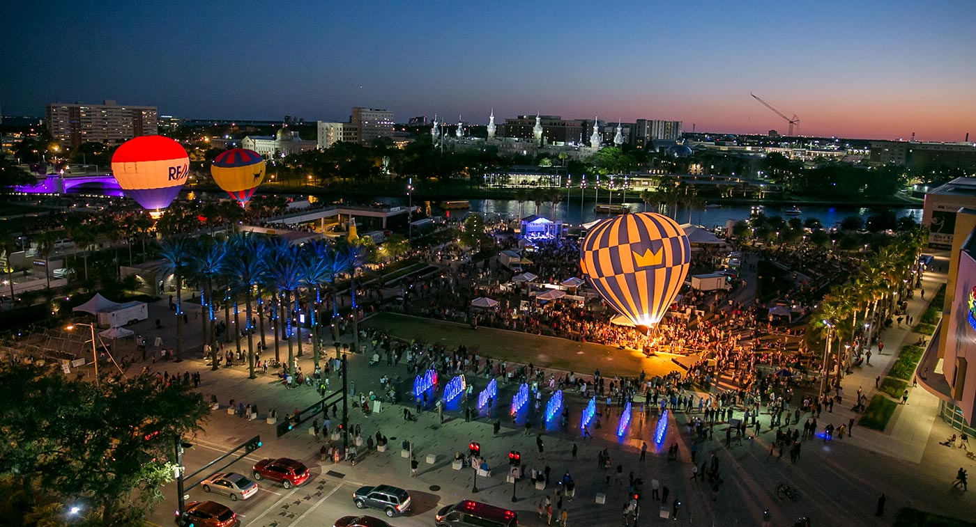 Balloon Glow at Tampa Riverwalk