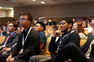 Students learn their scenario at the start of the 2026 USF Undergraduate Strategy Competition