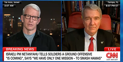 Executive Director General (Ret) Frank McKenzie appears on CNN program, AC360 with Anderson Cooper