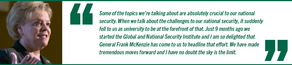 Quote from USF President Rhea Law