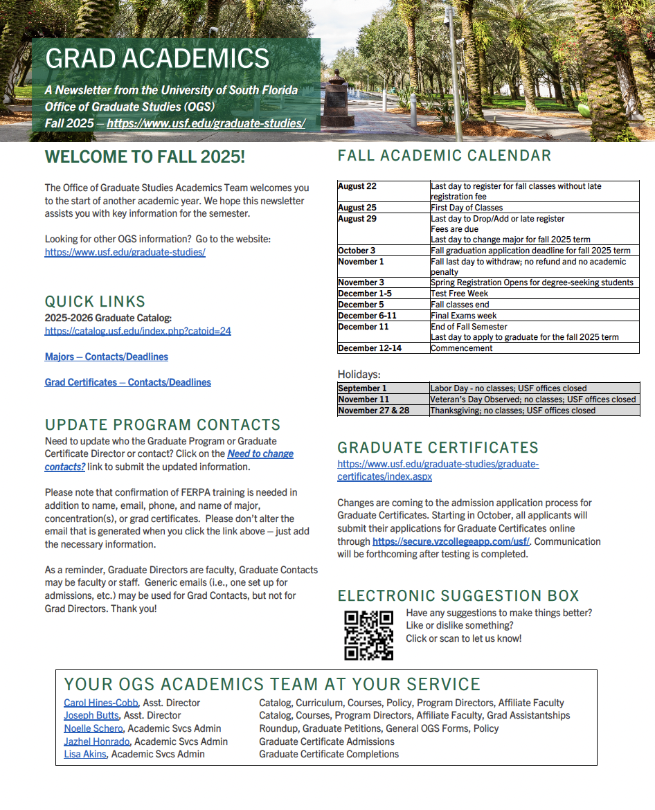 Newsletter cover