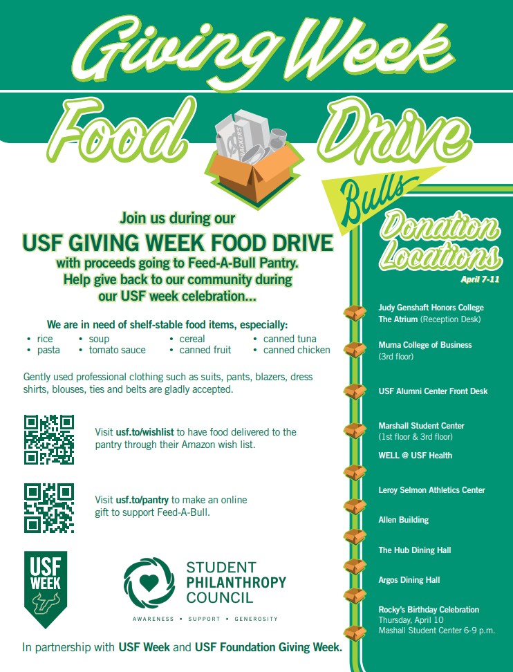 Giving week ad flyer food