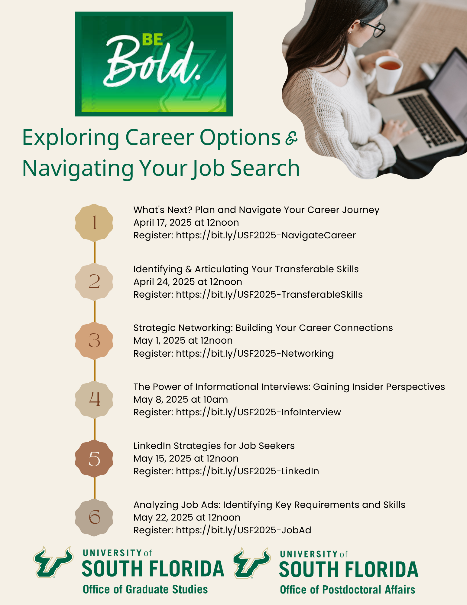 Job Series workshop flyer