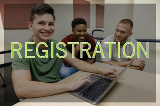 Registration call to action button