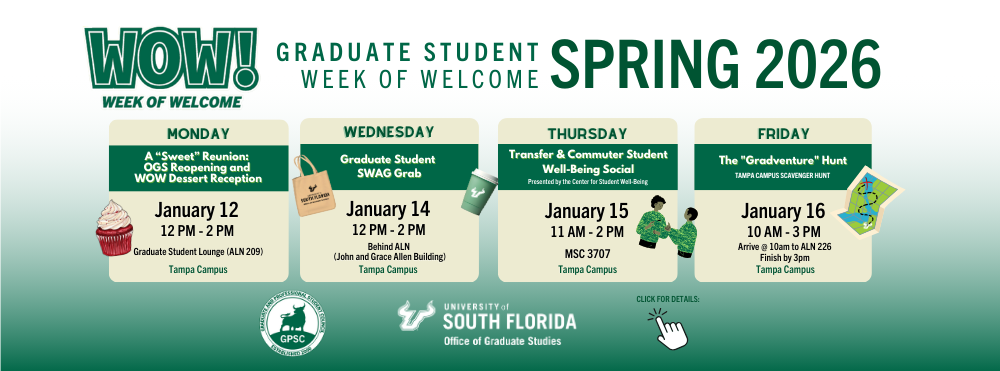 Graduate Week of Welcome info