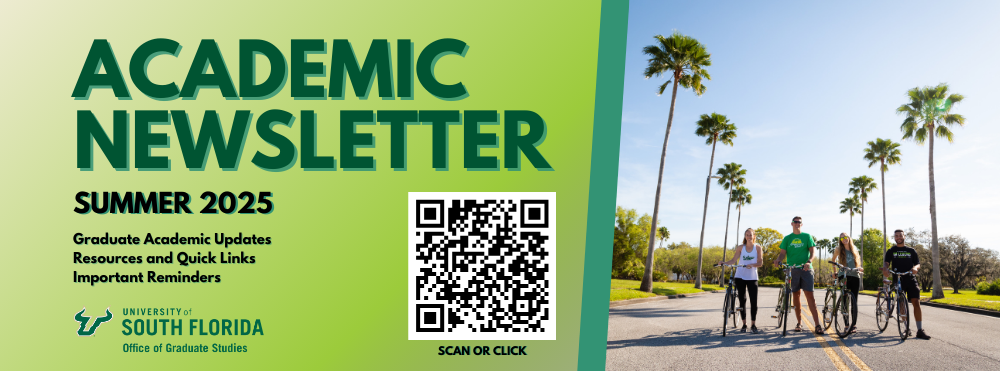 Rotating image of the acadmic newsletter QR code that is linked to the corresponding document