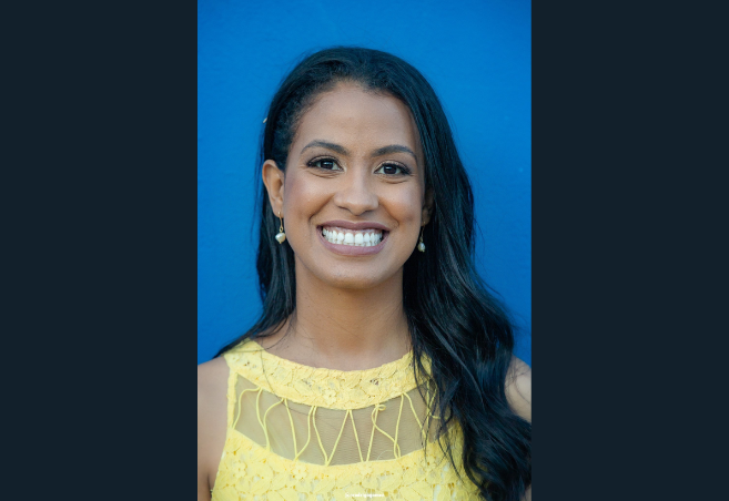 A photo of Layla Santana on a dark background