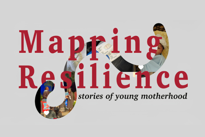 A graphic with a grey background that says "Mapping Resilience"