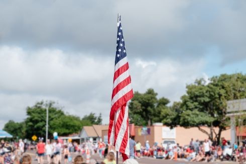 Small-town America Fourth of July parade