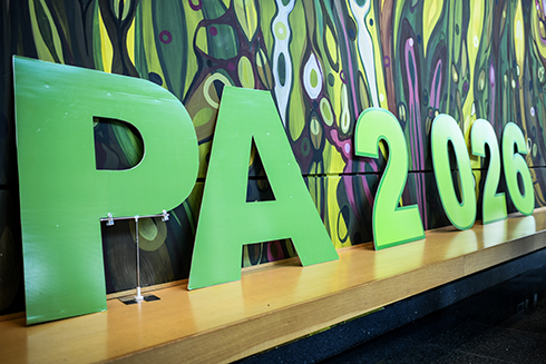 Large letters reading, “PA 2026”
