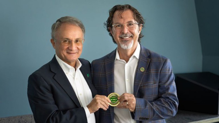 USF Health’s Javier Cuevas, PhD, was recently presented with a USF Health Culture Coin