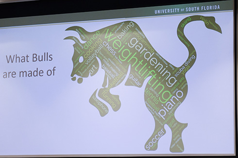 Slide showing Bulls graphic