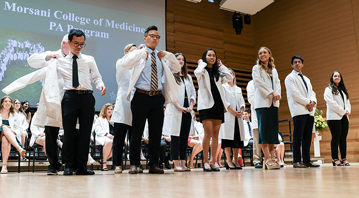 Students being coated