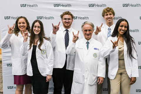 doctor lockwood with students