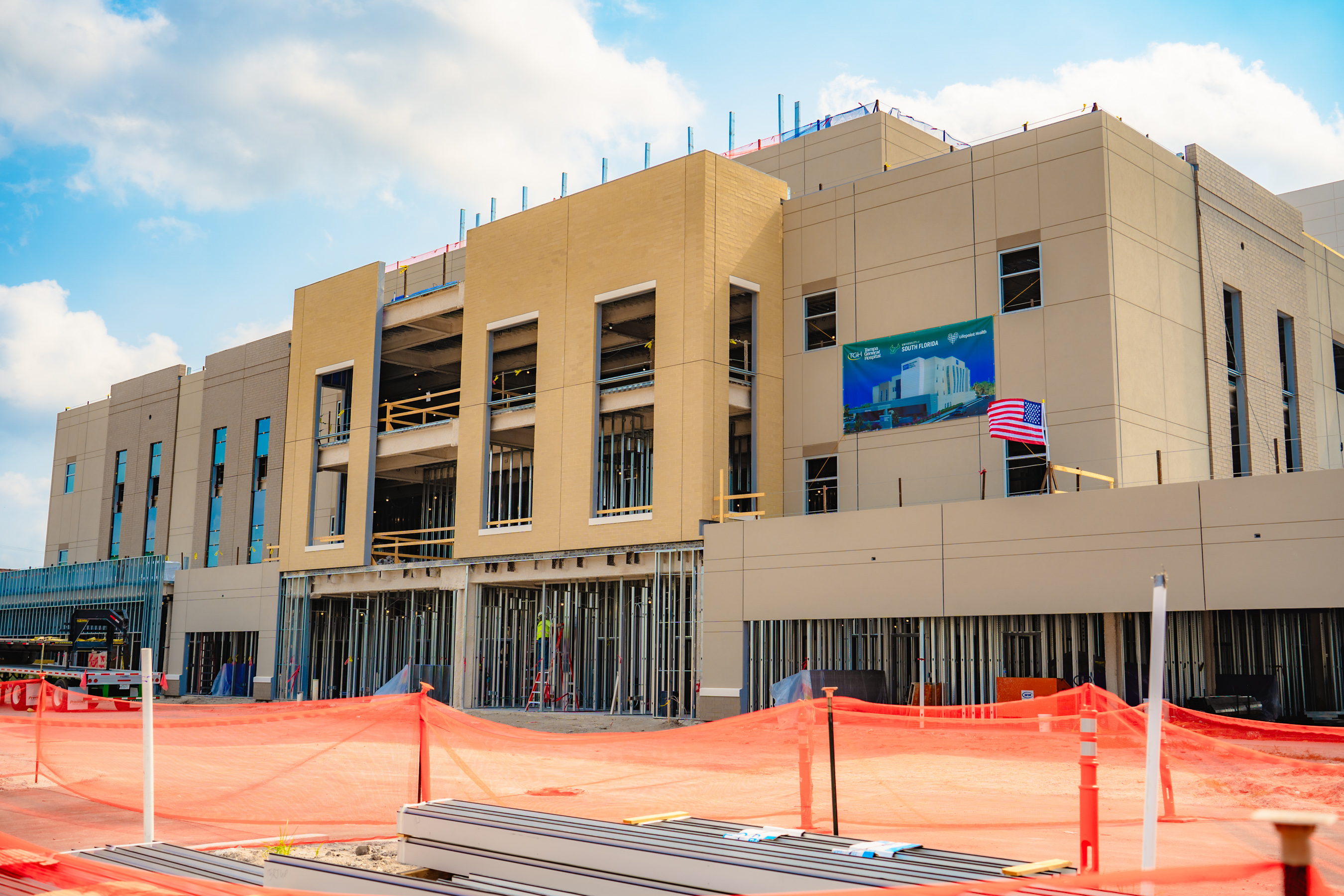 The new behavioral health hospital, currently under construction.