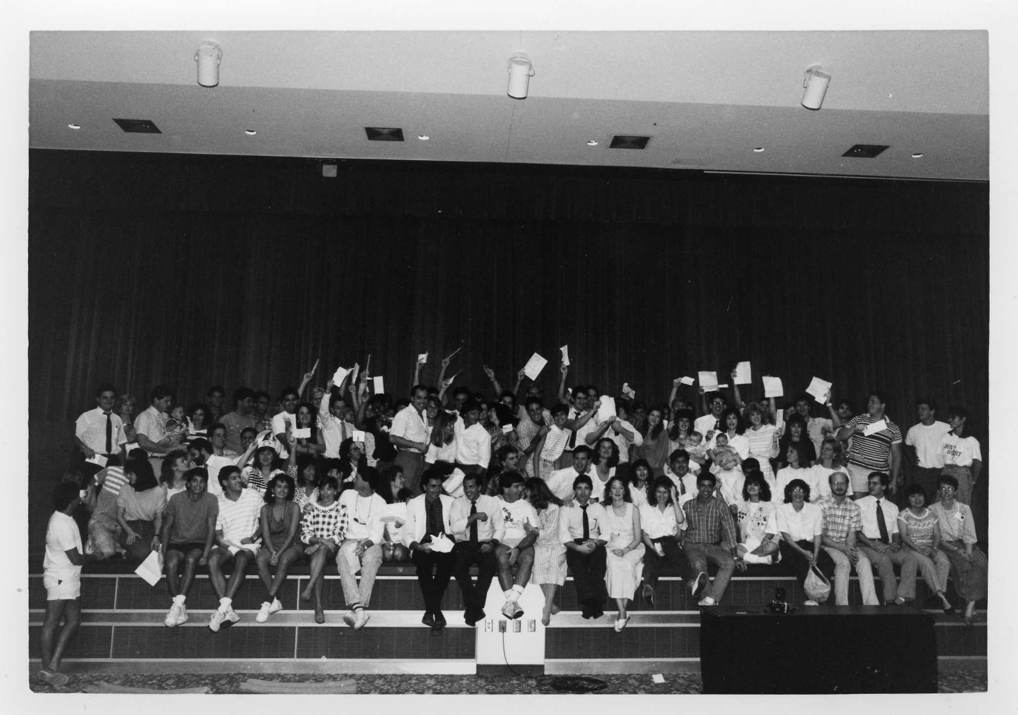 early Match Day in auditorium