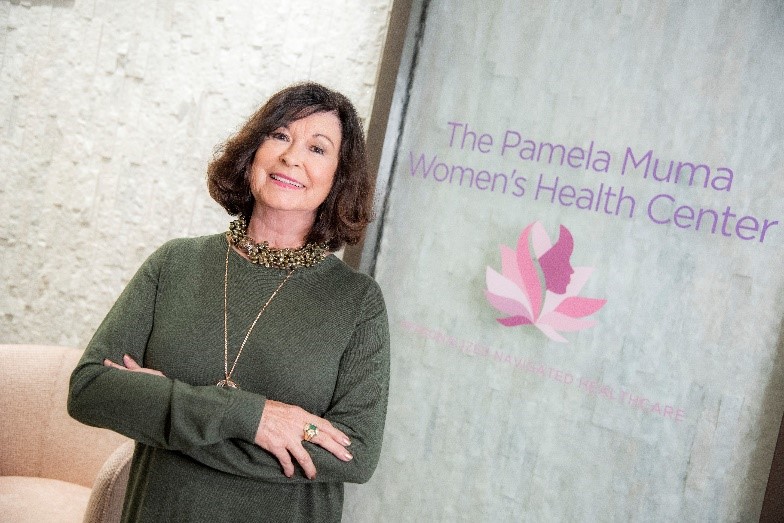 Pamela Muma at the Muma Women's Health Center.