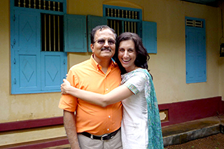 Dr. Kaimal with her father.