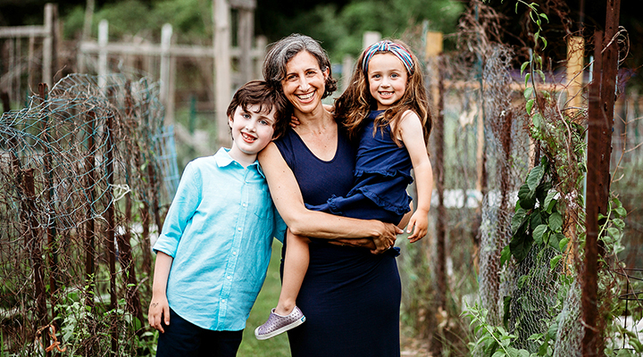 Dr.Kaimal with her children