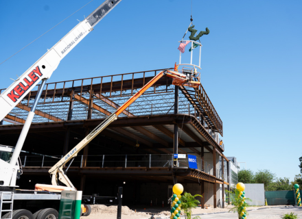 College of Nursing topping-out ceremony
