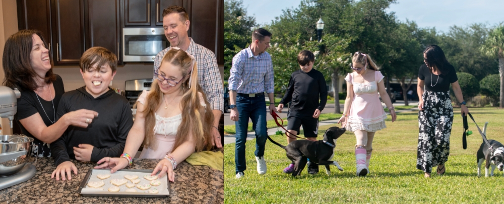 Bergmann's living life together as a family. 