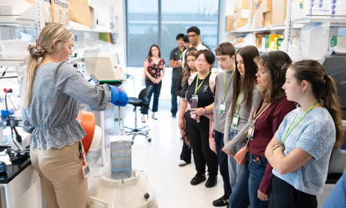 Research showing lab equipment