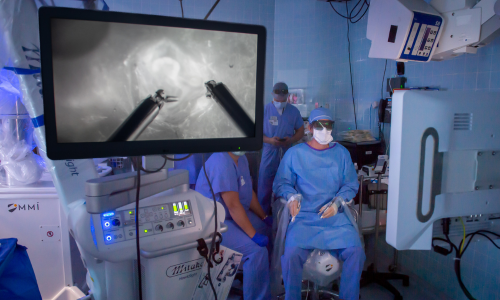 Dr. Panetta operates using the Symani surgical reobot