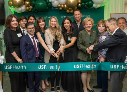 Ribbon cutting for the new Institute for Voice and Hearing Innovation