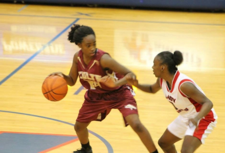White playing basketball in highschool. 