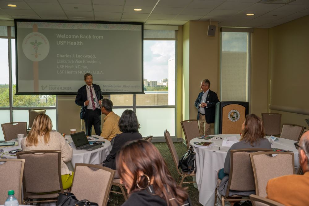 Experts from around the world recently gathered at USF Health to talk about advances in the science of microbiomes.