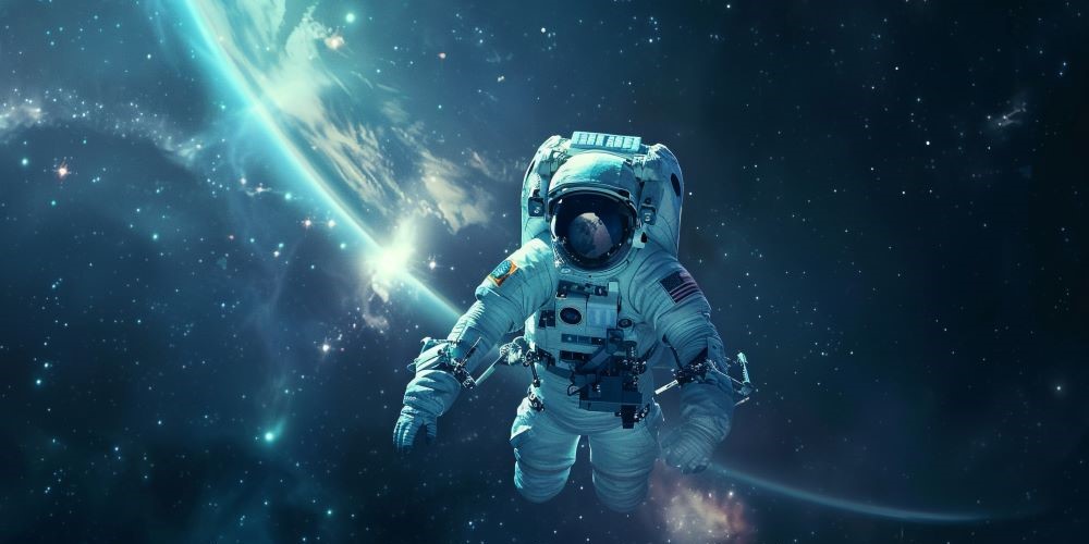Astronaut in space 