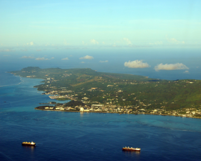Aerial view of Saipan