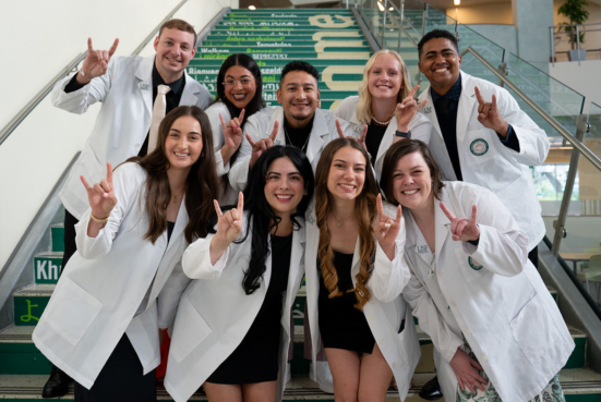 USF College of Nursing graduates at the Spring 2025 Pinning Ceremony