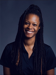 woman posing for headshot