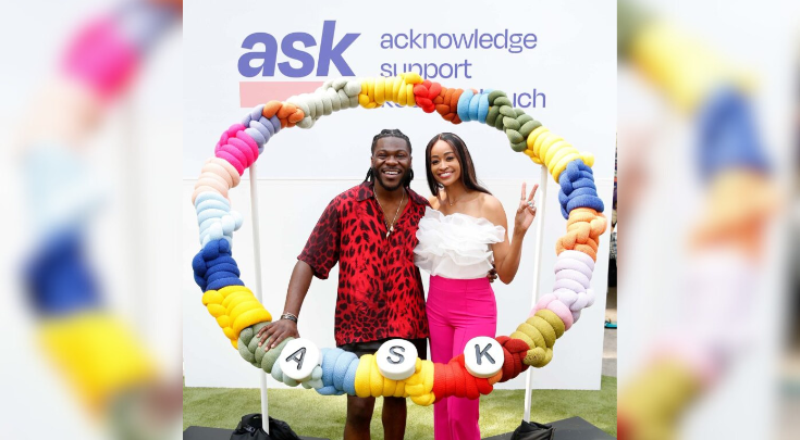 black couple at event