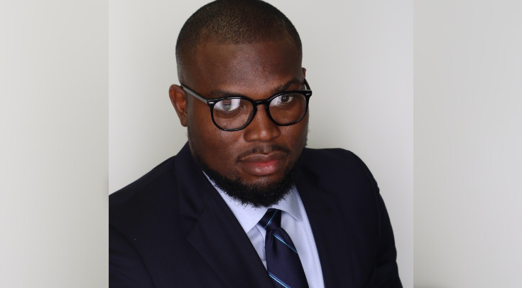 black man in suit